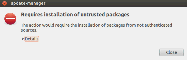 Image:Ubuntu: Clearing GPG -- BADSIG Errors During Update