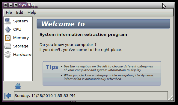 Image:Linux Tip: sysinfo, Getting Detailed Technical Data on Your Linux System