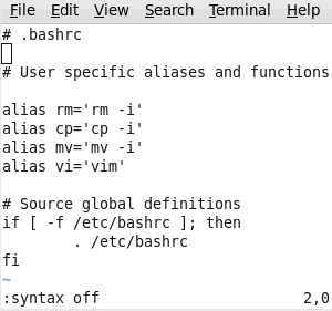 Image:Linux School -- Syntax Highlighting in Vim
