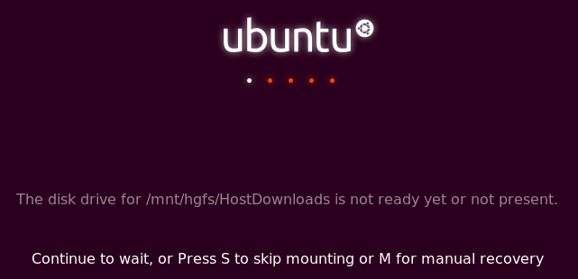 Image:Managing VMware Tools on Linux, Part II: Fixing "An error occurred while mounting" During Boot-up
